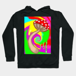 Colorful Trippy Mushroom Pattern Hoodie